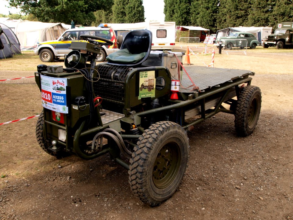 Military transporter at the War & Peace show 2010