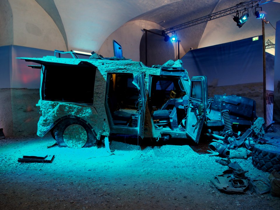 Military vehicle at the Afghanistan expo of the Royal Danish Arsenal Museum, pic2