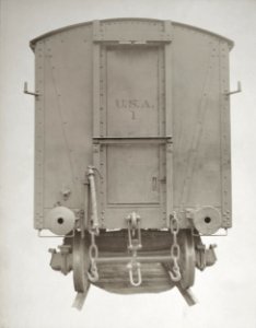 Military Administration - Transportation - Rail - Rolling Stock - AMMUNITION CAR MANUFACTURED for the Government by the American Car & Foundy Co., St. Louis, Mo - NARA - 45501977 (cropped)