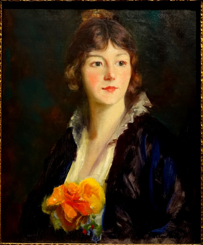 Mildred Clarke von Kienbusch, by Robert Henri, American, 1914, oil on canvas - Princeton University Art Museum - DSC06940