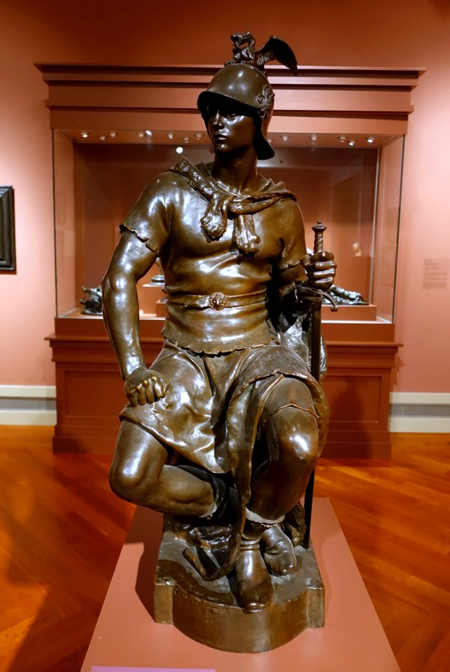 Military Courage by Paul Dubois, French, 1876, bronze - Middlebury College Museum of Art - Middlebury, VT - DSC08135