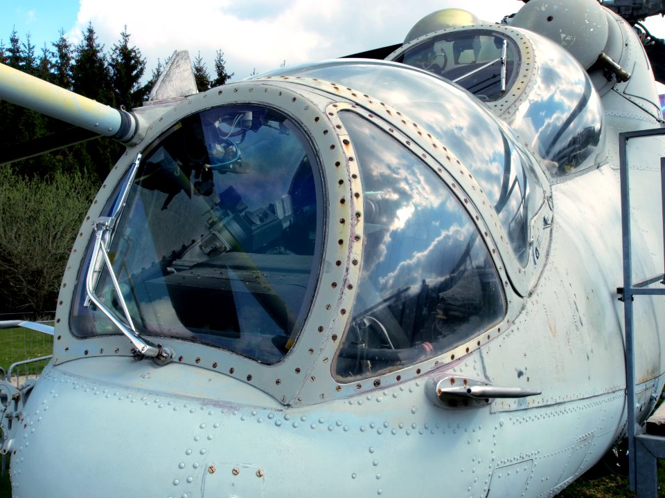 Mil Mi-24P Hind gunner and cockpit