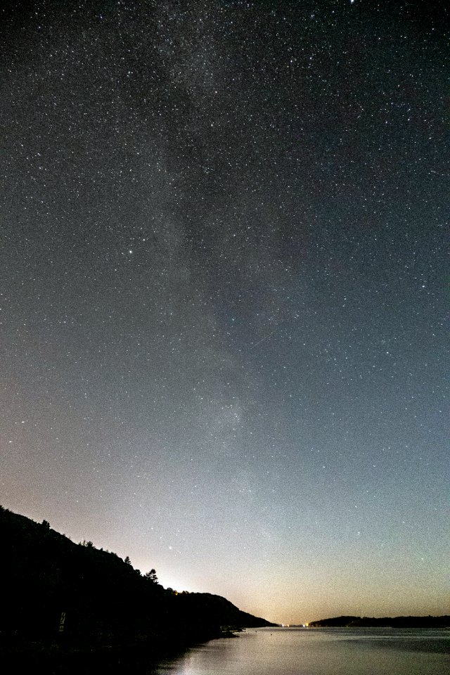 Milky Way over Brofjorden as seen from Sandvik 4