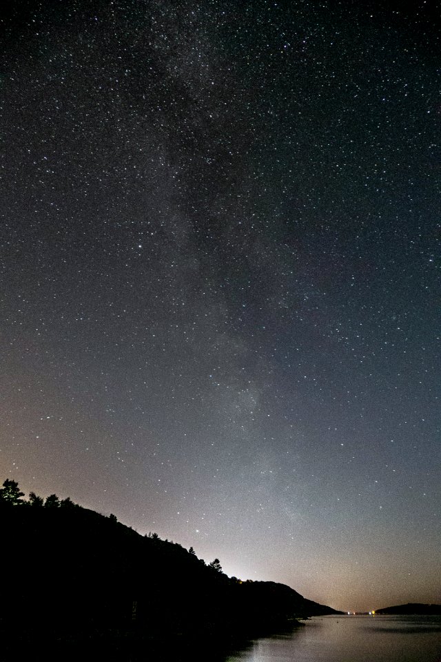 Milky Way over Brofjorden as seen from Sandvik 2