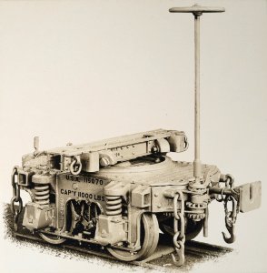 Military Administration - Transportation - Rail - Construction - ARTILLERY TRUCKS AND BOISTERS - NARA - 45502047 (cropped)