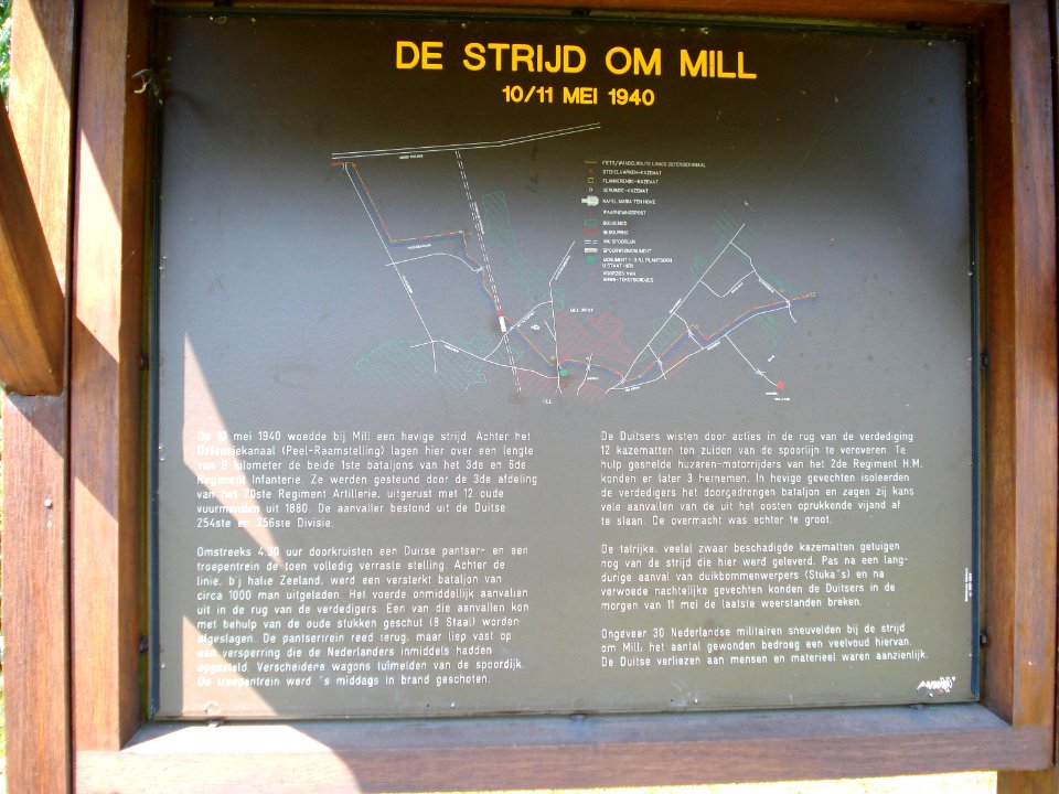 Mill, panneau la bataille de Mill