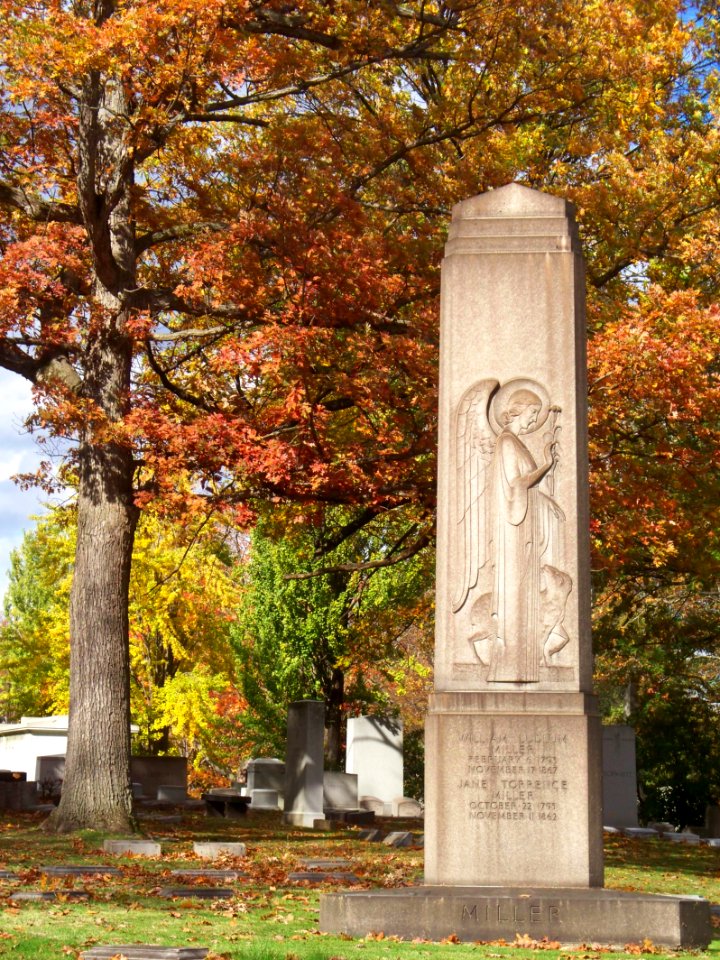 Miller Monument, Homewood Cemetery, 2015-10-29, 02
