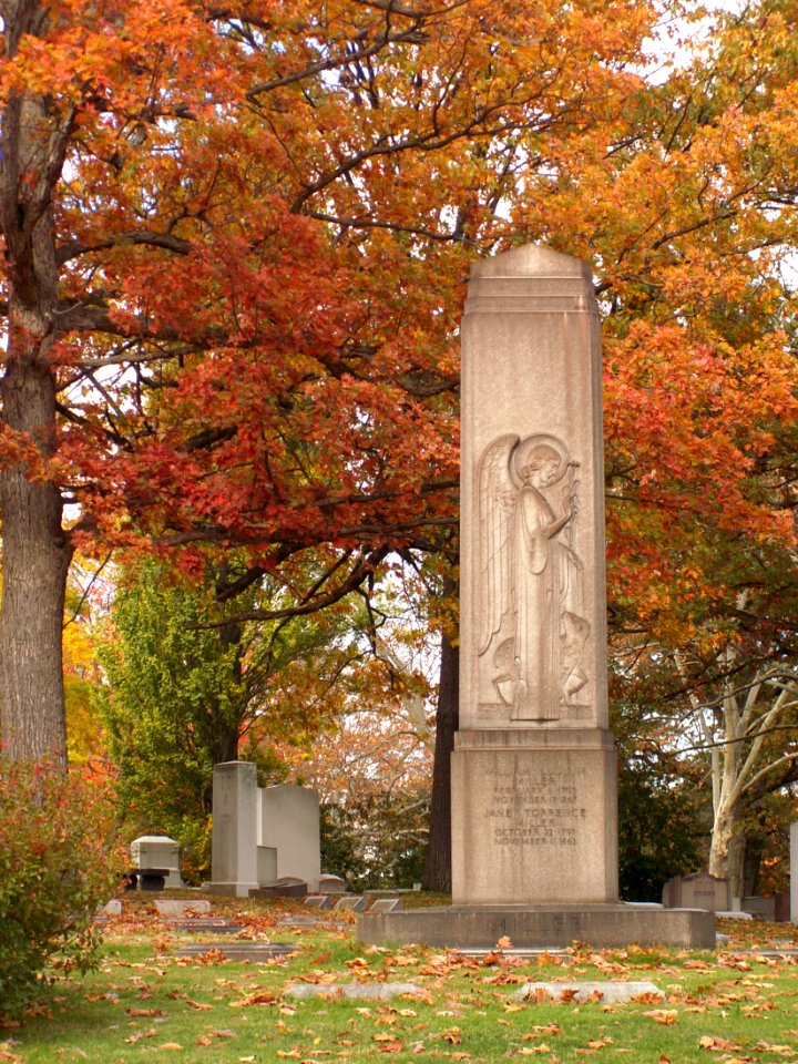 Miller Monument, Homewood Cemetery, 2015-10-29, 04