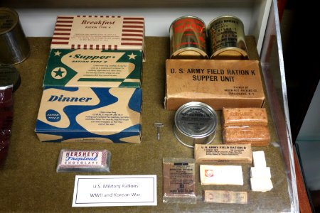 Military Rations, World War II and Korean War - Fort Devens Museum - DSC07076