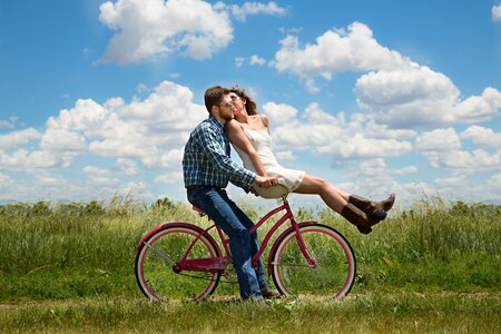 Bike happiness together photo