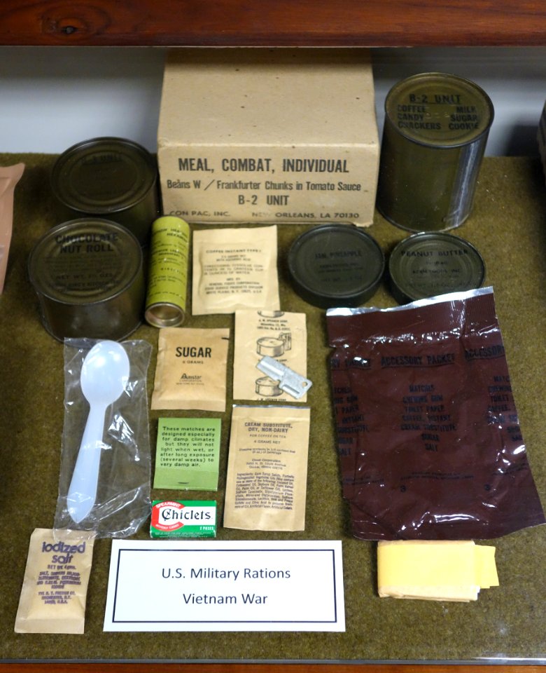 Military Rations, Vietnam War - Fort Devens Museum - DSC07077