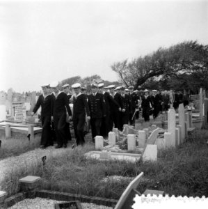 Militaire begrafenis majoor mach C Donders Huisdinnen, Bestanddeelnr 908-0196