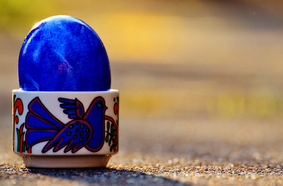 Happy easter egg colored