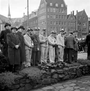 Mijnwerkers op het Damplantsoen, Bestanddeelnr 902-5077