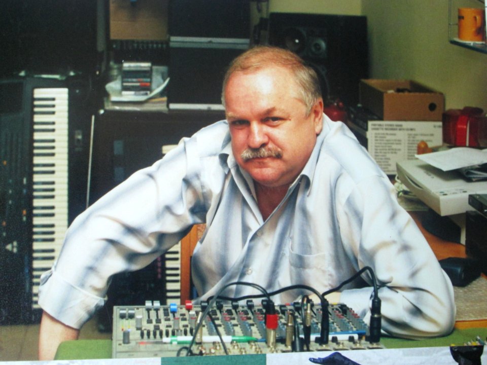 Mikola Shabovich - in the sound recording studio - 2007 AD