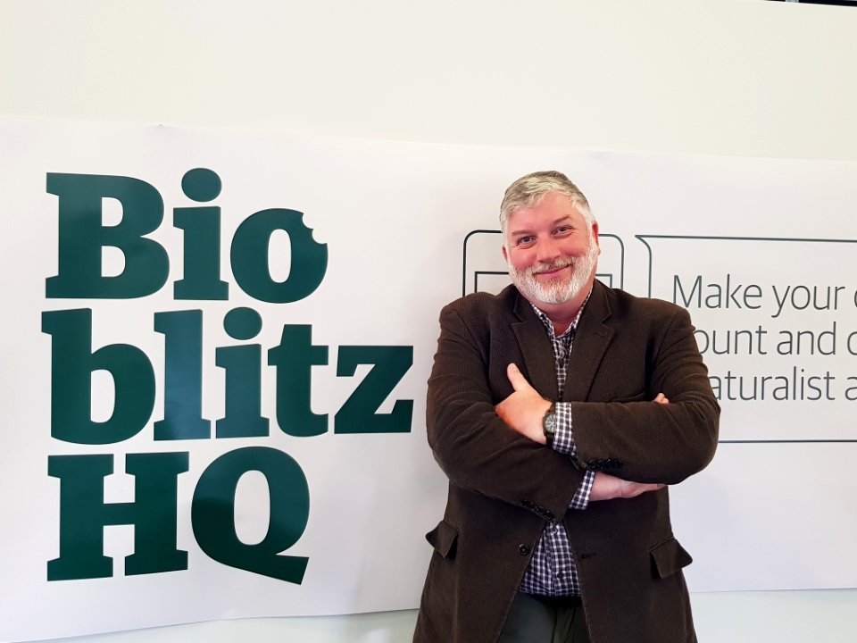 Mike Dickison at the BioBlitzWBG