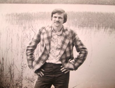 Mikola Shabovich - student - Miastra lake - 1980 AD