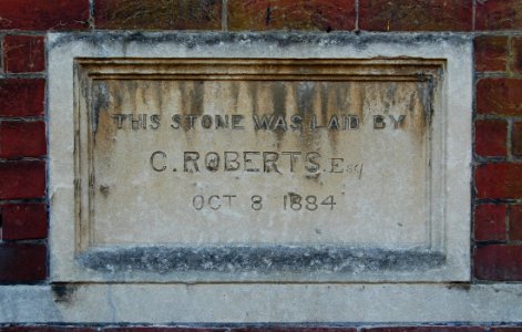 Mile End Chapel, Old Commercial Road, Landport, Portsmouth (NHLE Code 1245177) (November 2017) (Foundation Stone) (1)