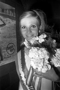 Miss Holland 1968 Marjolein Abbing (18 jaar) uit Amstelveen in Casino te Amsterd, Bestanddeelnr 921-3755
