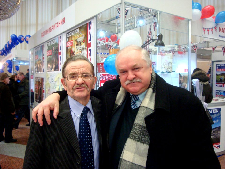 Mikola Shabovich - on a book exhibition in Minsk city - 12 February 2015 AD - 2
