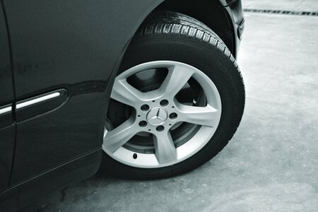 Automotive black car