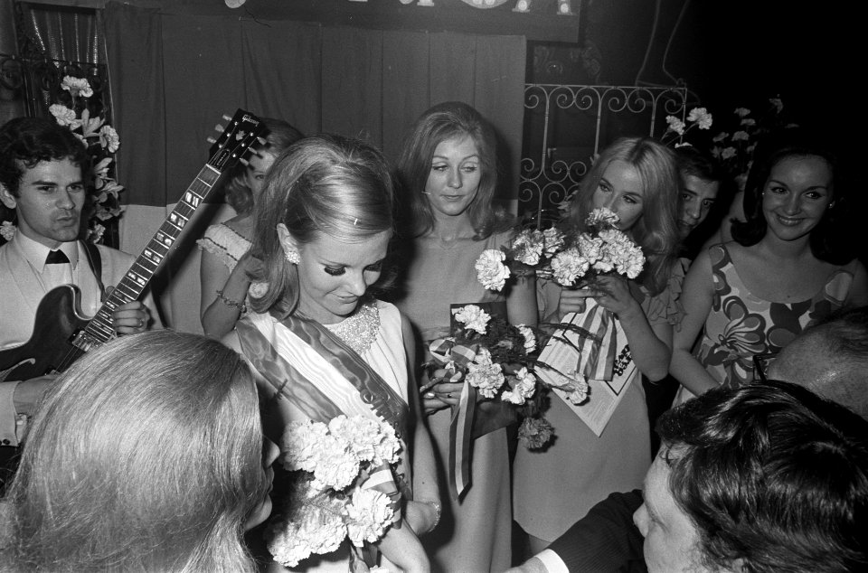 Miss Holland 1968 Marjolein Abbing (18 jaar) uit Amstelveen in Casino te Amsterd, Bestanddeelnr 921-3757