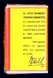 Miss Blanche cigarettes pack, pic2