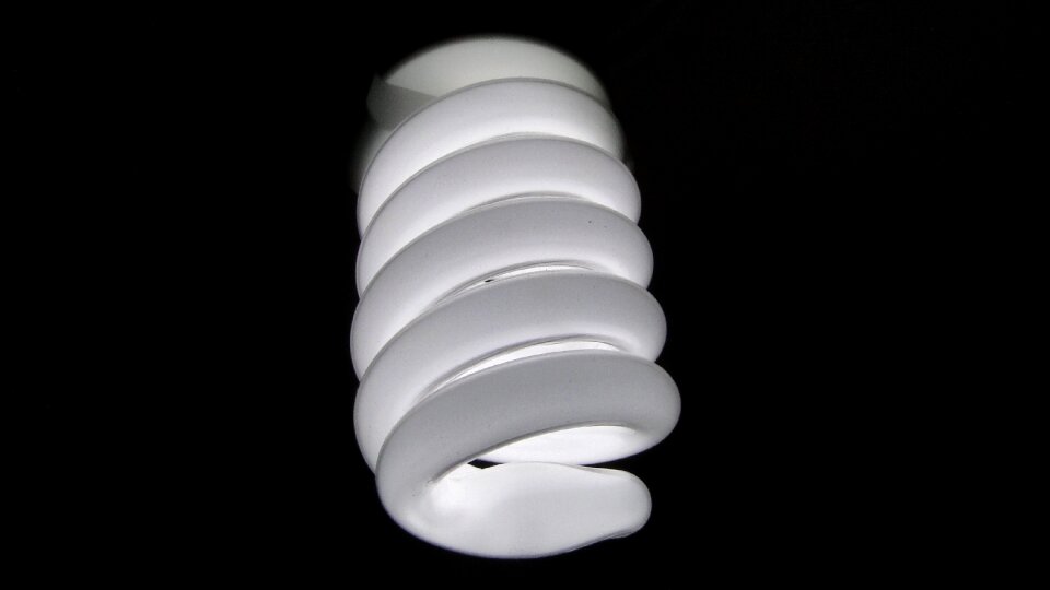 Bulb dark electricity photo
