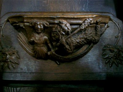 Misericord, St Mary, Whalley photo