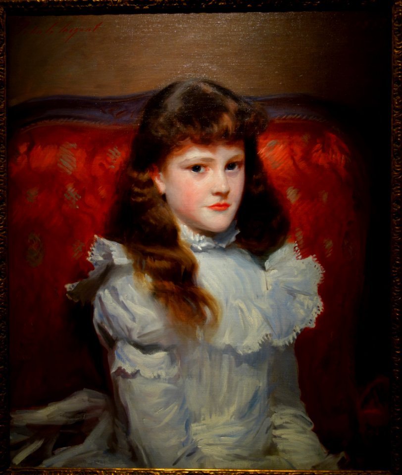 Miss Cara Burch by John Singer Sargent, 1888, oil on canvas - New Britain Museum of American Art - DSC09461