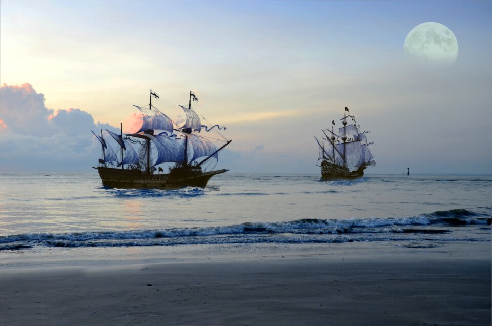 Fantasy ocean sail