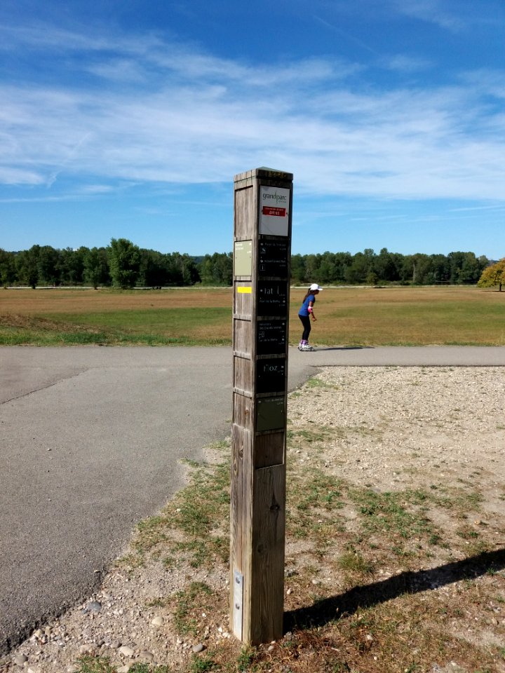 Miribel - Grand parc de Miribel-Jonage - Panneau indicateur DR65