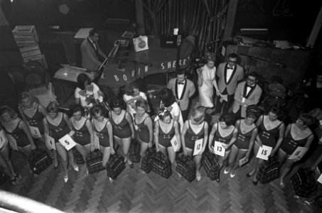 Miss Interline Holland 1968 verkiezingen in Casino te Amsterdam. De kandidaten, Bestanddeelnr 921-2657