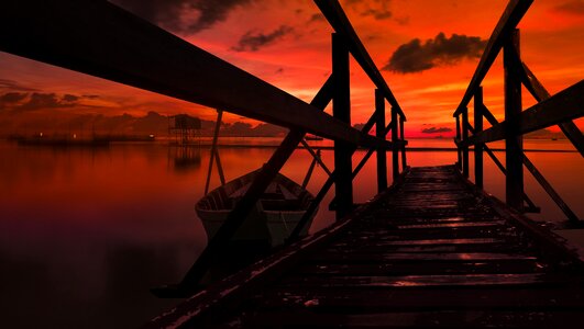 Long exposure evening sky dramatic photo