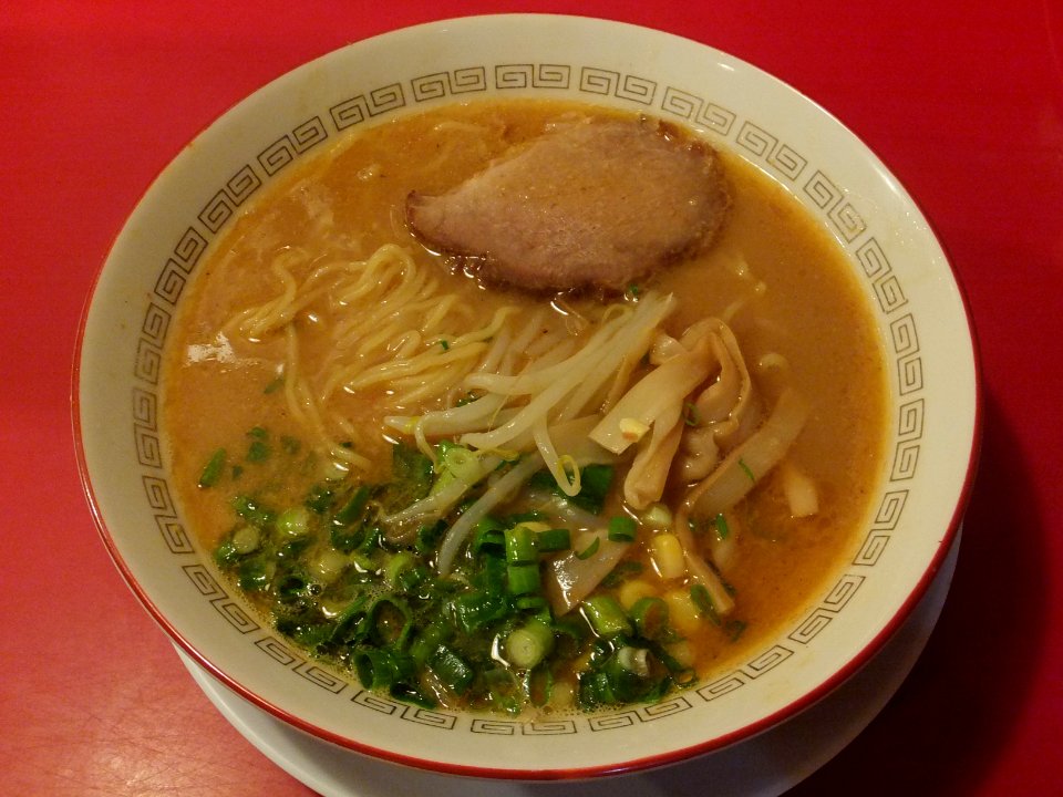 Miso ramen, in Aichi, Japan (2014-10-17)