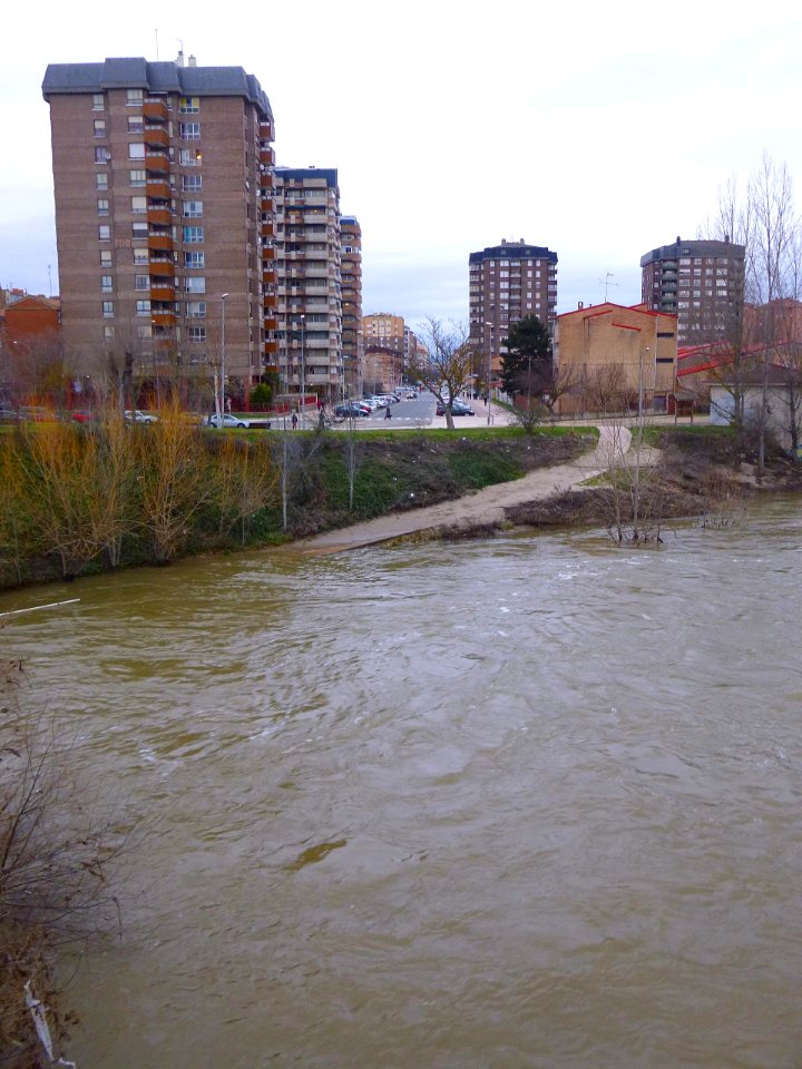 Miranda de Ebro - Río Ebro, crecida de febrero de 2015