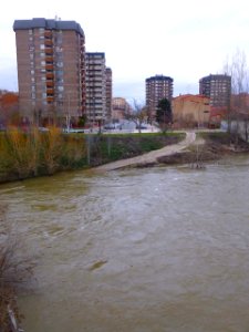 Miranda de Ebro - Río Ebro, crecida de febrero de 2015