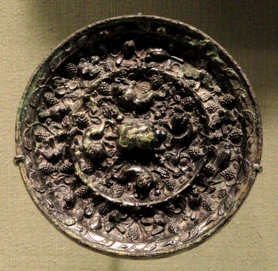 Mirror, China, 8th century AD, bronze - San Diego Museum of Art - DSC06457