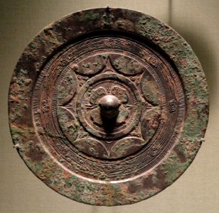 Mirror, China, 3rd century BC, bronze - San Diego Museum of Art - DSC06448