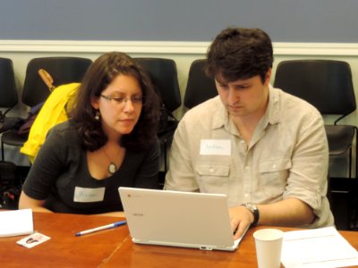 Miriam & Jordan seriously editing CJH2016 jeh