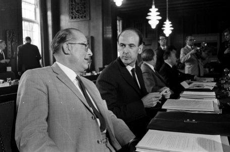 Ministers van Financien van de landen van de EEG bijeen Amsterdamse stadhuis, aa, Bestanddeelnr 916-6621