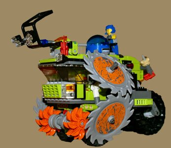 Lego blocks the vehicle machine unit photo