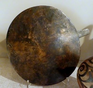 Mirror, Etruscan, Tuscany, Italy, 3rd-1st century BC, bronze - Spurlock Museum, UIUC - DSC05866