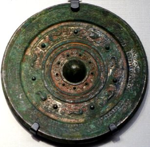 Mirror, China, Kofun period, 400s-500s AD, bronze - Tokyo National Museum - Ueno Park, Tokyo, Japan - DSC09167