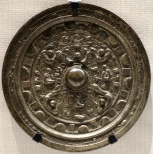 Mirror, China, Kofun period, 400s-500s AD, bronze - Tokyo National Museum - Ueno Park, Tokyo, Japan - DSC09159