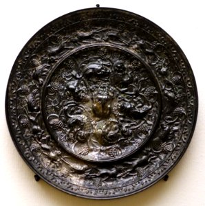 Mirror, China, Tang dynasty, 618-906 AD, bronze - Ethnological Museum, Berlin - DSC02156