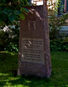 Minnessten vid Länsresidenset