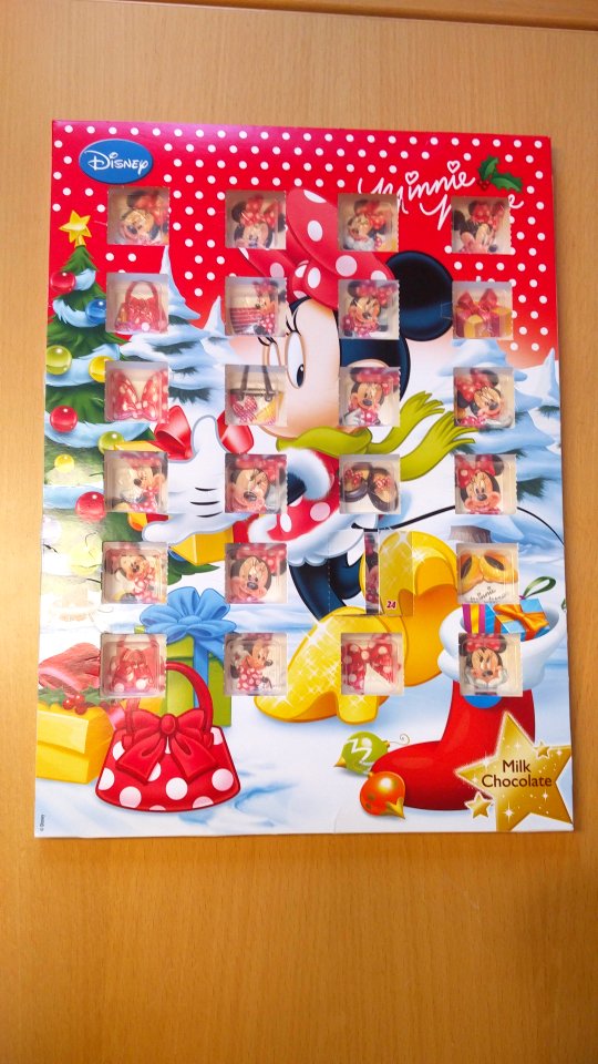 Minnie mouse Christmas calendar