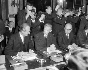Ministersconferentie van de West Europese Unie in Den Haag aankomst ministers C, Bestanddeelnr 915-6713
