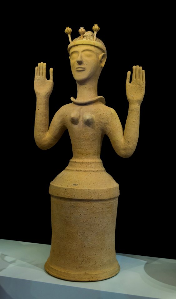 Minoan praying women archmus Heraklion Crete Greece